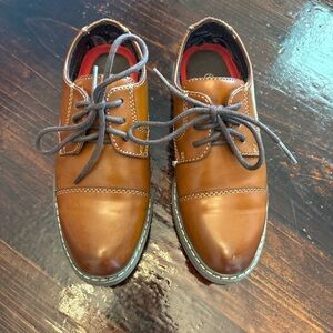 Classic Brown Kids Dress Shoes